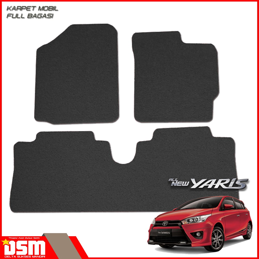 Karpet Mobil All New Yaris - 2 BARIS / Karpet Mie All New Yaris / Aksesoris Mobil Yaris / DSMkarmob