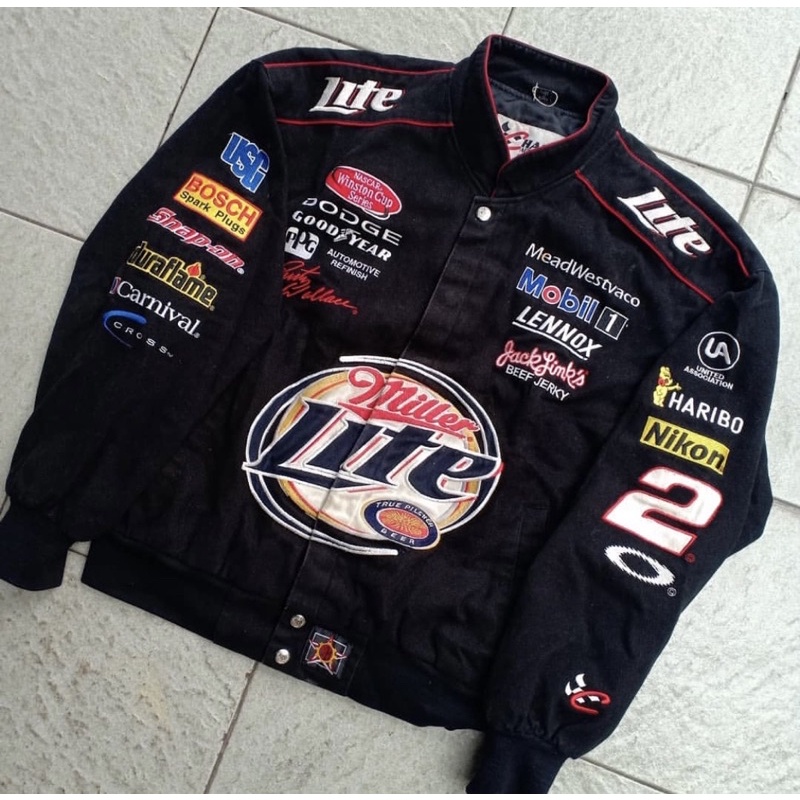 CHASE AUTHENTIC NASCAR JACKET MILLER LITE