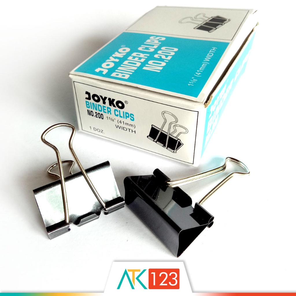 

Binder Clips Joyko No. 200 (41 mm) isi 12 Buah