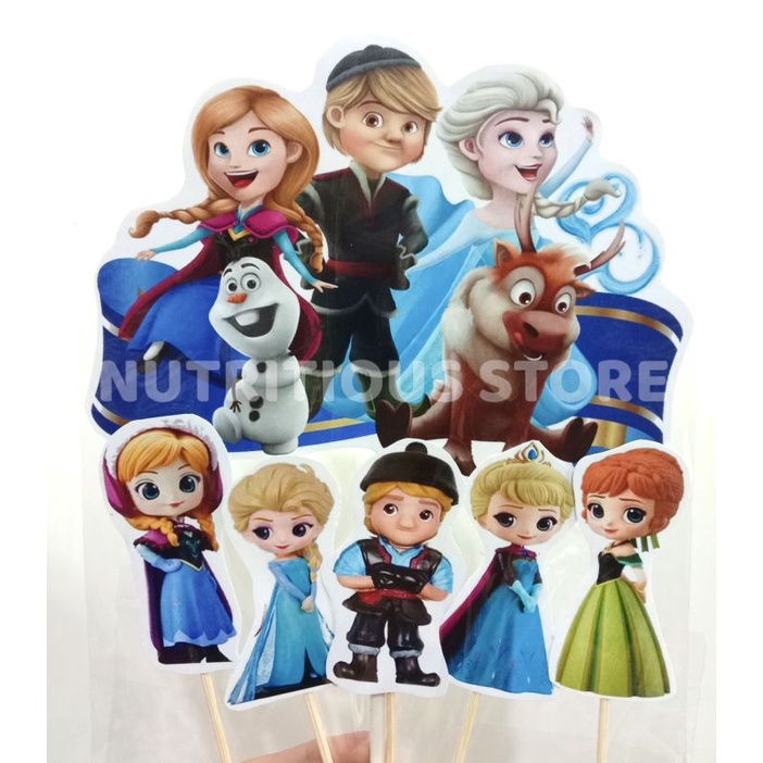 Jual HIASAN KUE ELSA FROZEN / CAKE TOPPER ELSA FROZEN / ASESORIS KUE
