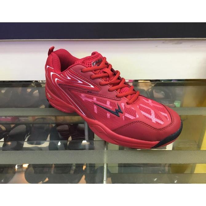 PROMO SEPATU BADMINTON EAGLE COMMANDO 2 - RED WHITE AU DFG4546D6H