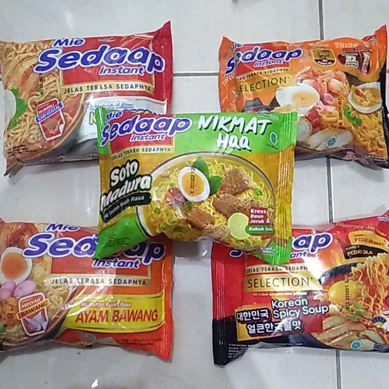 

Mie Sedaap Kuah Baso/ ayam spesial/ soto/ soto madura/ Korean Soup dll