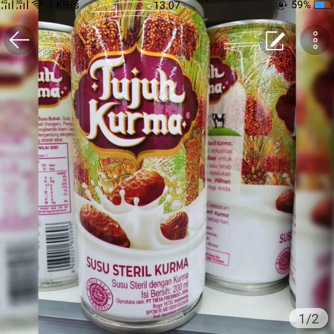 

[COD] Free Box-Tujuh Kurma Susu Steril Kurma 200ml-Susu Steril Kaleng-Grosir [COD]