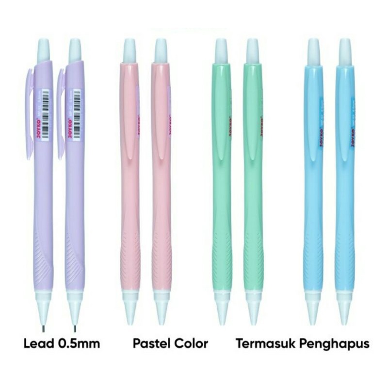 Pensil Mekanik Mechanical Pencil JOYKO MP-52 Pastel 0.5mm