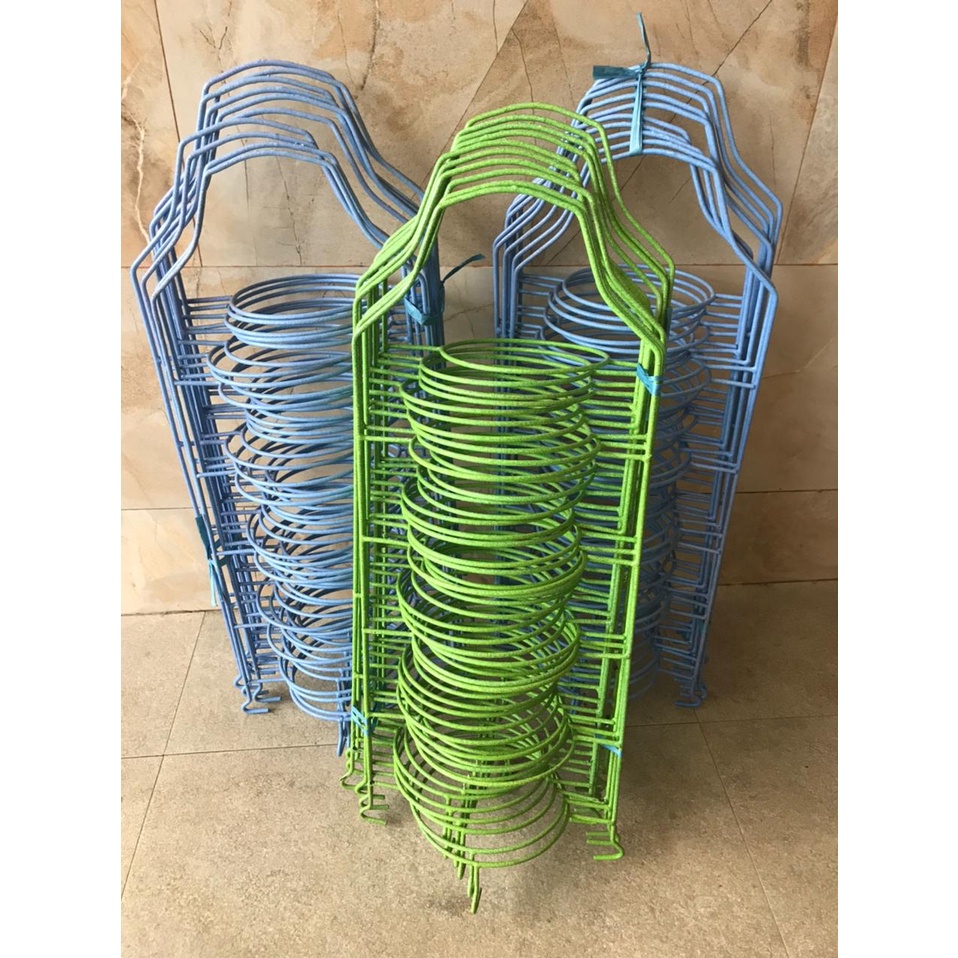 Tentengan Piring Hajatan BESI TEBAL coating karet / 10pcs