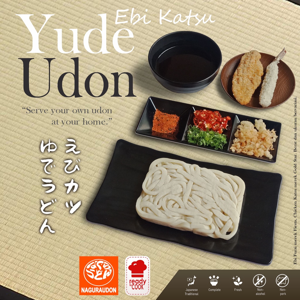 

Yude Ebi Katsu Udon NAGURAUDON Ready to Cook
