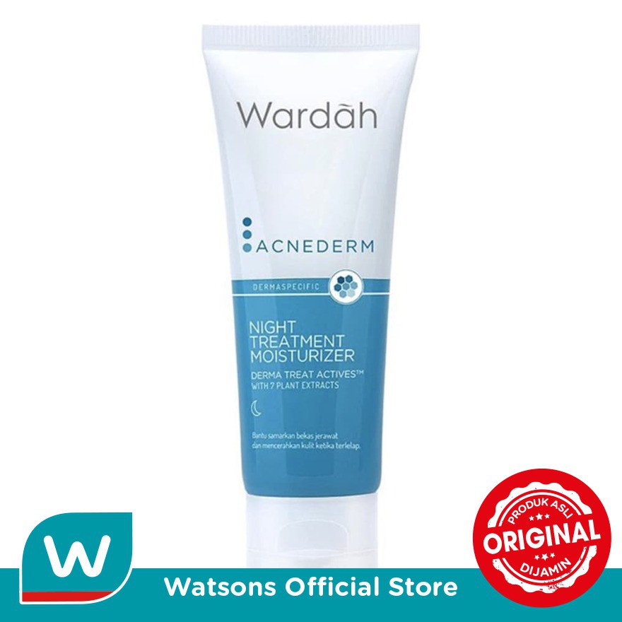 Wardah Acnederm Night Treat Moisturizer 40ml