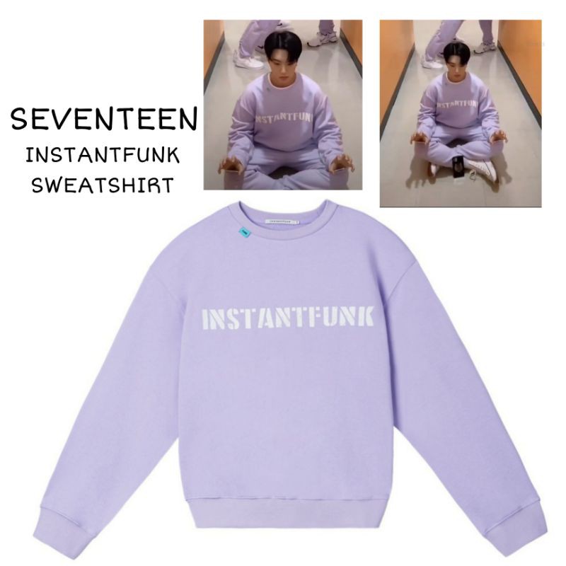 S - XXXXXL(6XL) Sweater SEVENTEEN Korean Style Lilac Crewneck Sweatshirt BIG SIZE Jeonghan Hoshi Mingyu Oversize Fleece S M L XL XXL XXXL 4XL 5XL 6XL Jumbo Pria Wanita