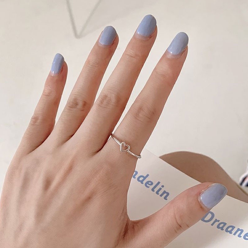 Cincin Persahabatan Bentuk Hati Model Hollow Out Untuk Wanita