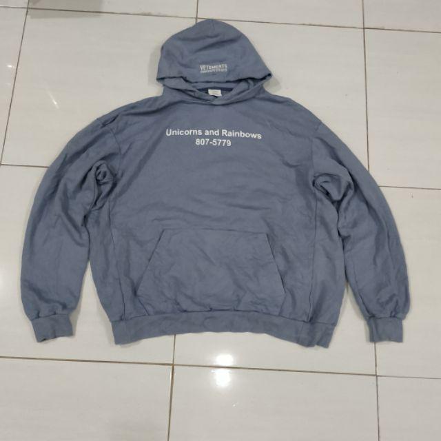 vetements hoodie unicorn