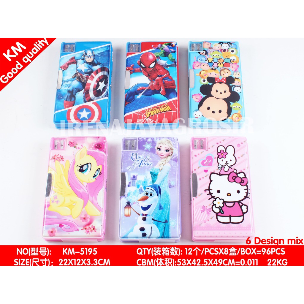 

KOTAK PENSIL JUMBO LARGE / TEMPAT PENSIL / PENCIL CASE SERUTAN ANAK SEKOLAH