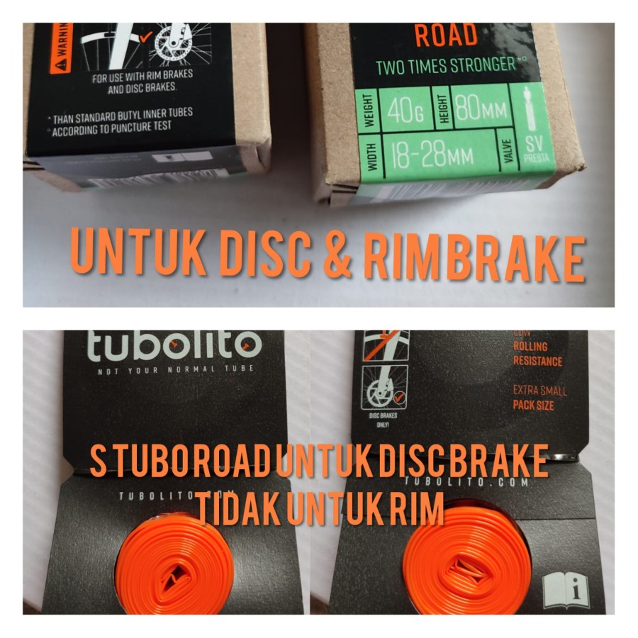 TUBOLITO BAN DALAM RIM TUBO ROAD 42mm ULTRALIGHT SUPER RINGAN TPU