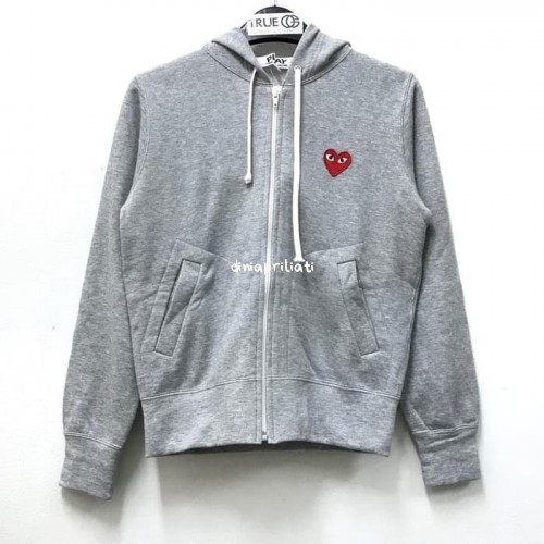 commes des garcons zip hoodie