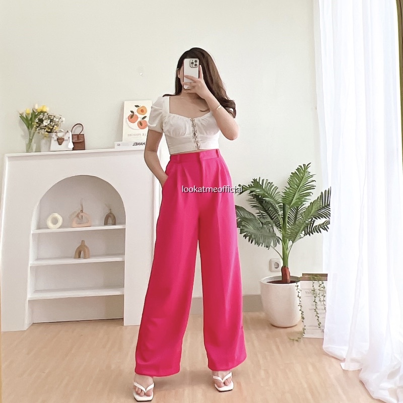 lookatmeofficial • Belleza Pants - Celana Kulot Highwaist Scuba Premium