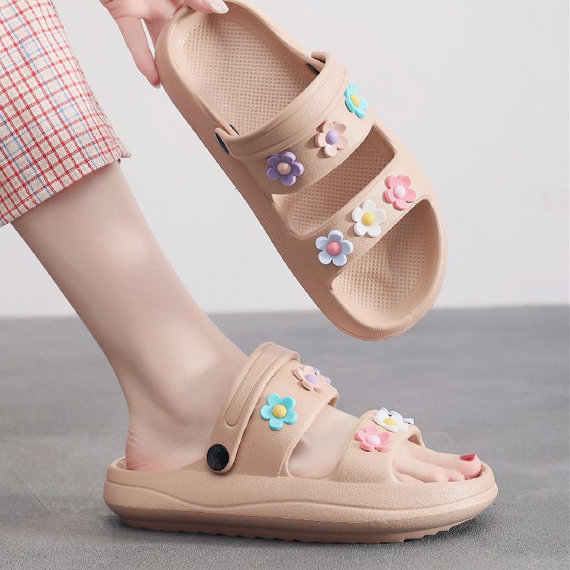 Sandal Wanita 093880 Sandal Wanita Import Flower Cro