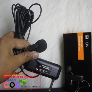 Jual Mic Toa ZM 361 Mikropon Jepit / Mix Clip on Mikrofone Kancing