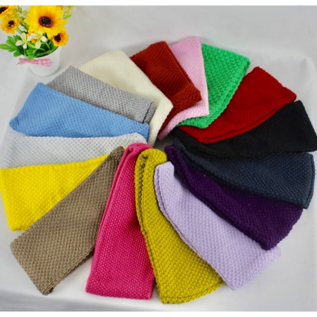 Bandana Rajut Wool Headband Winter Corn