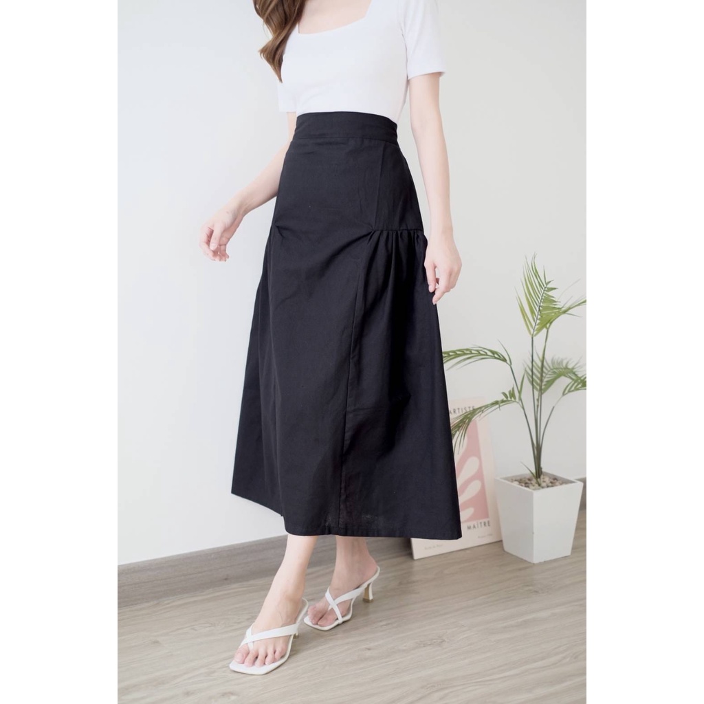 FWR - ELEANOR LINEN STRDI SKIRT