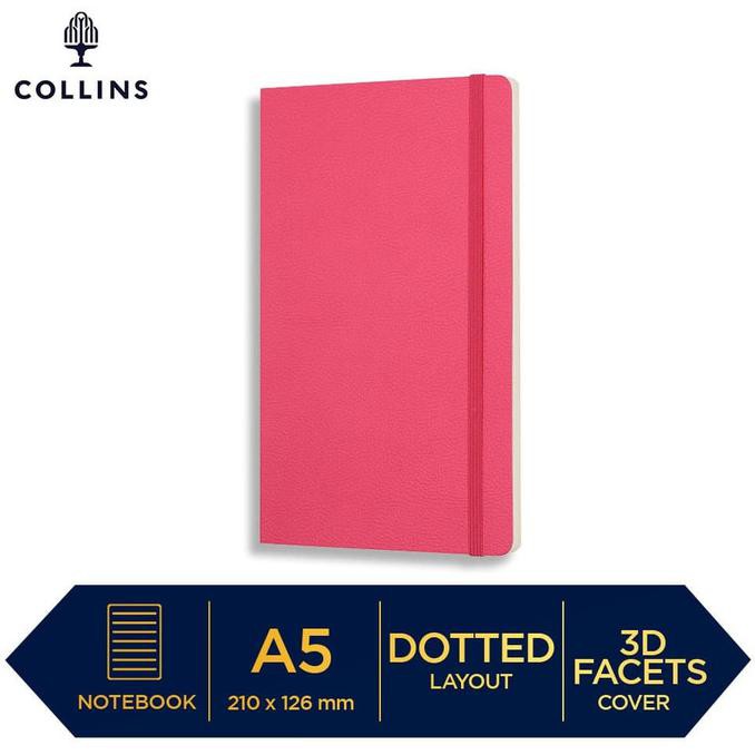 

[[BISA COD]] Buku Tulis Notebook Collins Clementine A5 Slim Dotted Pink