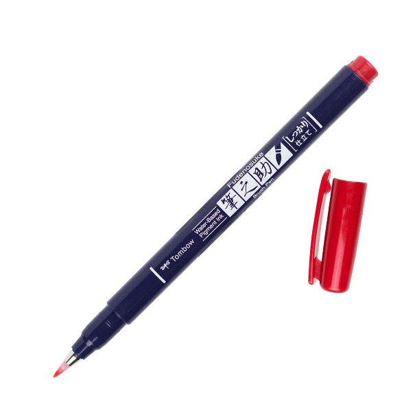 

Fudenosuke Colours Brush Pen Tombow Waterproof Red