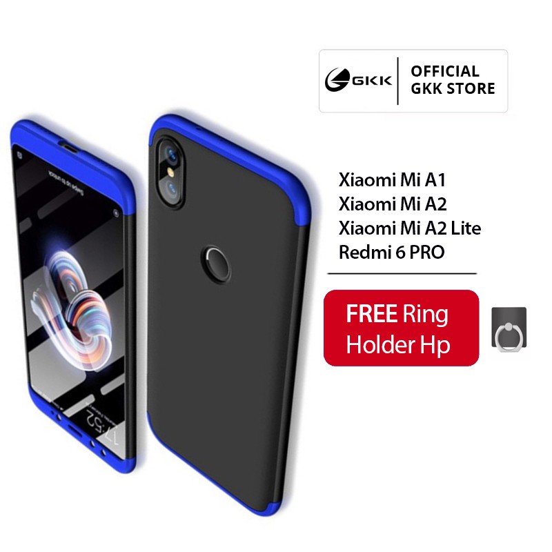 GKK Xiaomi Mi A2 Lite / Redmi 6 PRO Casing Hardcase 360 Bumper Anti Retak Original