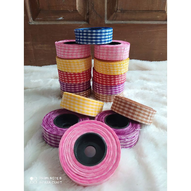 

pita kotak kotak 2.5cm permeter