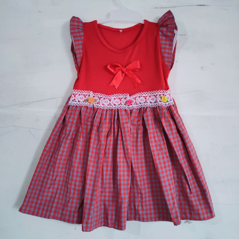 Dress anak 1 2 tahun baju anak cewek perempuan nindy