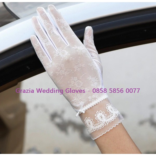 SR96 Sarung tangan Pengantin Wanita Renda High Quality Touch Screen