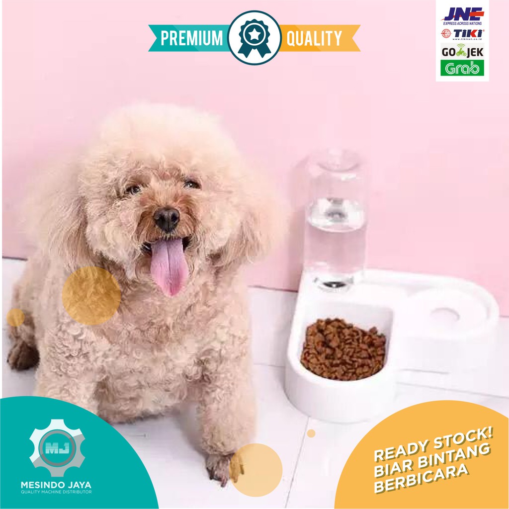 Tempat Makan Minum Anjing Kucing Multifungsi Pet Bowl 2 in 1 / Pet Bowl Dispenser 2in1 Multifunction