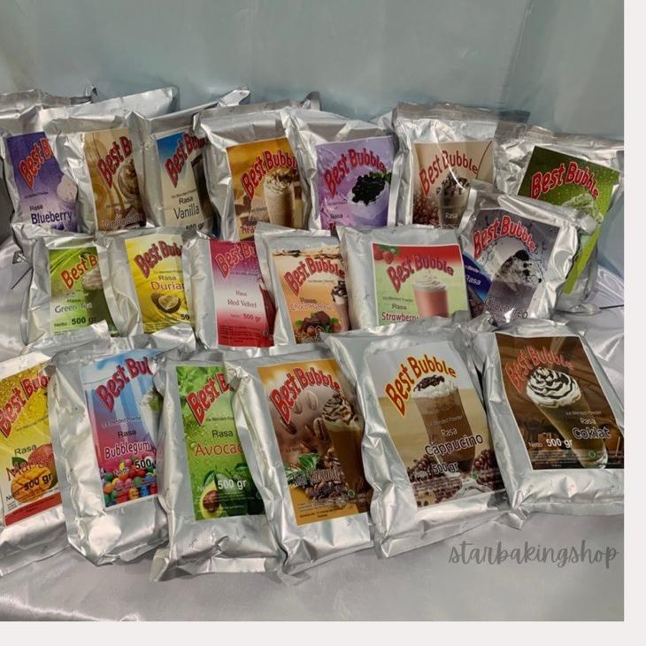 

➮qg Ready Best Bubble Ice Blended Powder 500gr | Bubuk Minuman | Bubble Drink | Powder Drink 88 ➮