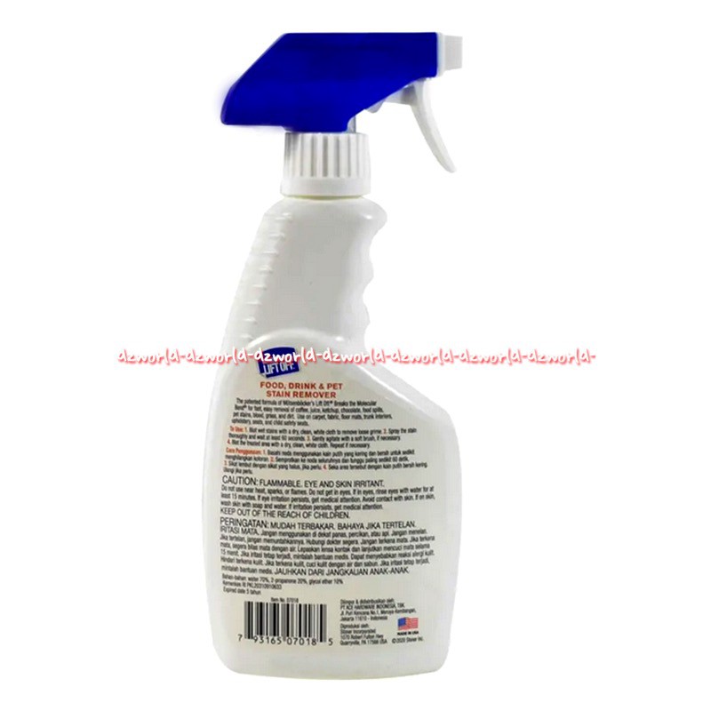 Motsenbockers Lift Off 473ml Food Drink Pet Stain Remover Pembersih Penghilang Noda Makanan di Mobil