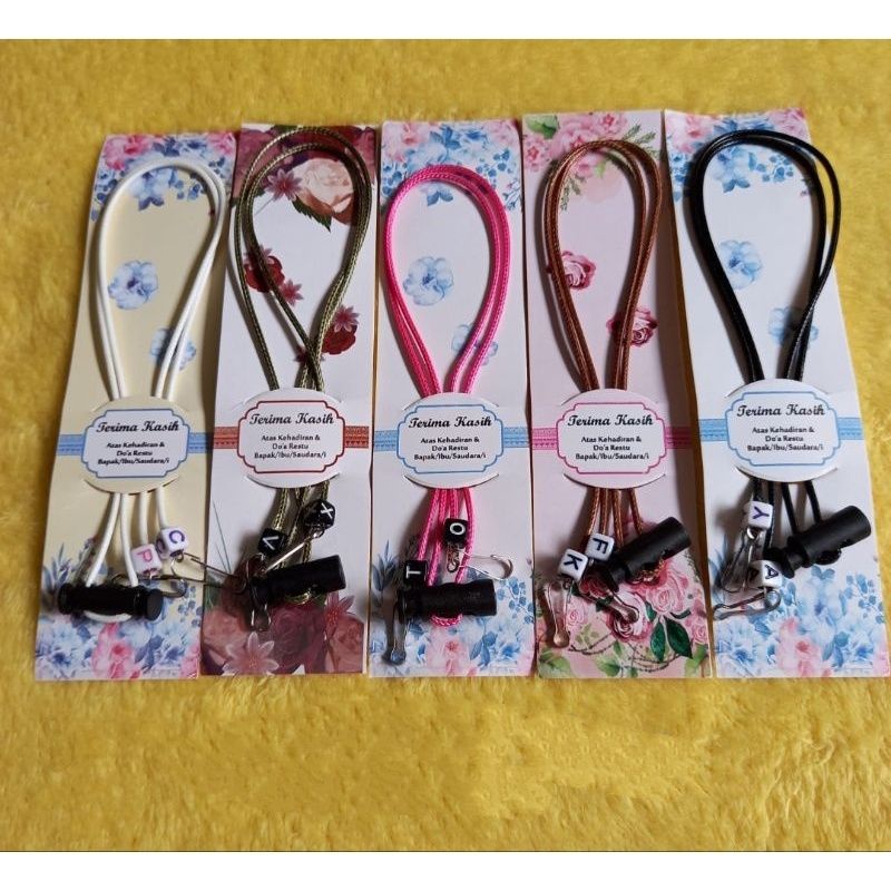 COD Alas Shaby Kalung Masker Tali Korea souvenir pernikahan khitanan ulang tahun