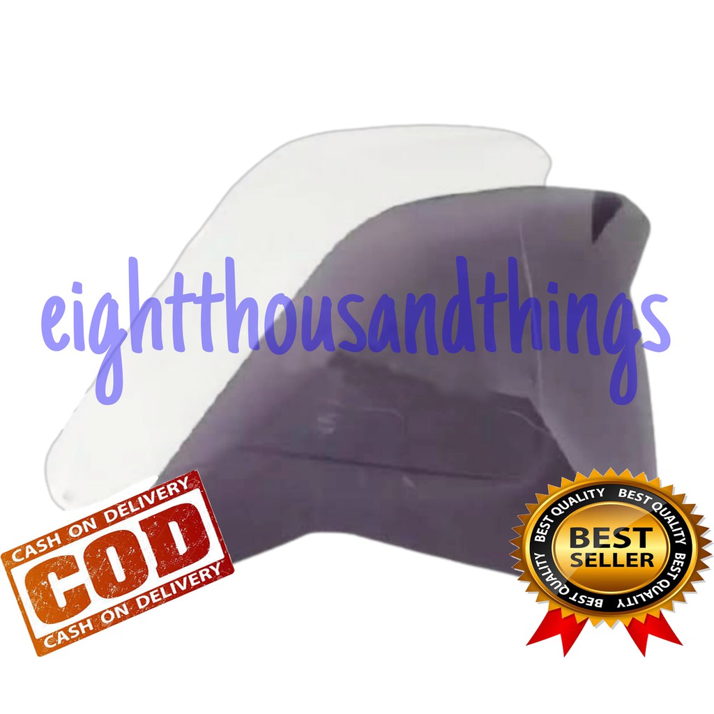 Visor Beat Karbu Variasi Lama Old Mini Windshield Beat Carbu Karbu Old Mini Hitam Bening Riben