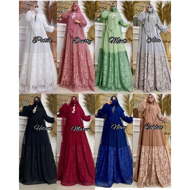 Azzahra Set Syari Brokat NPH