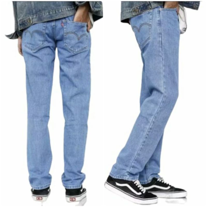 CELANA JEANS STANDAR//JEANS REGULER PRIA-BASIC CELANA PANJANG -JEANS COWOK