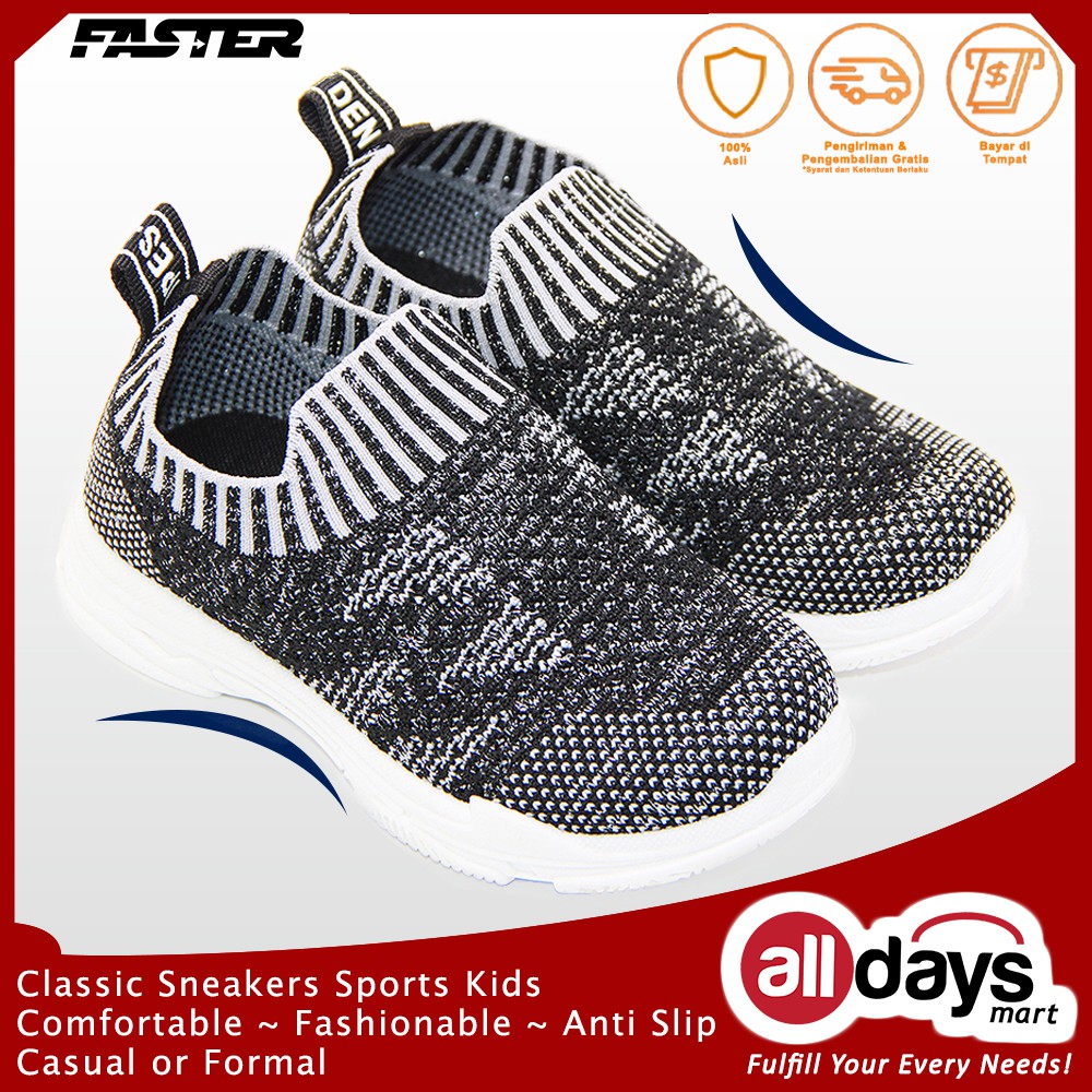 Faster Sepatu Sport Sneaker Anak Unisex 1807-1822 Size 32-37