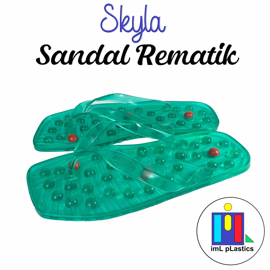 Sandal japit Refleksi sandal kesehatan REMATIK Kristal sandal