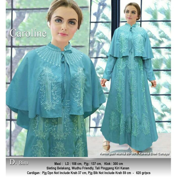 Baju Gamis Wanita Terbaru PESTA BORDIR CAROLINE