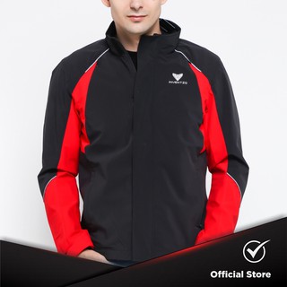 Jaket Motor Tahan Angin - INVENTZO Matteo Alpha Black Red