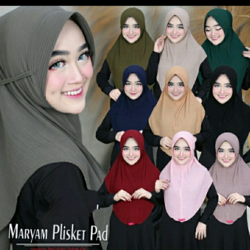 JILBAB BERGO MARYAM PLISKET PAD LIDI FULL /BERGO MARYAM PLISKET LIDI FULL CERUTY BABYDOLL PAD/BERGO 