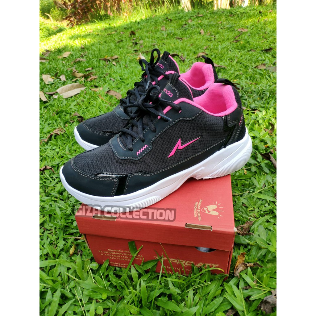 SNEAKERS WANITA OLAHRAGA ORIGINAL ANDO HITAM PINK