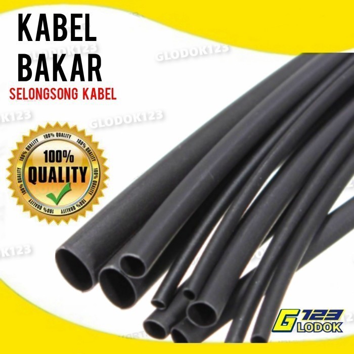 Heat Shrink Kabel Bakar Konektor Penyambung Kabel Isolasi Bakar 1,2,4mm - 2m