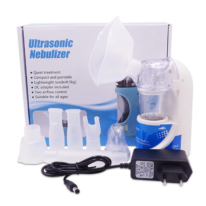 Nebulizer Omicron MESH Portable Ultrasonic Alat Bantu Uap Pernafasan