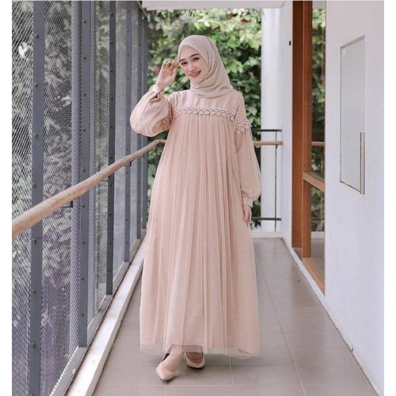 (Ready 10 Warna) JC/ZR nuraini maxi / gamis wanita kekinian / Maxi wanita Muslimah Terbaru