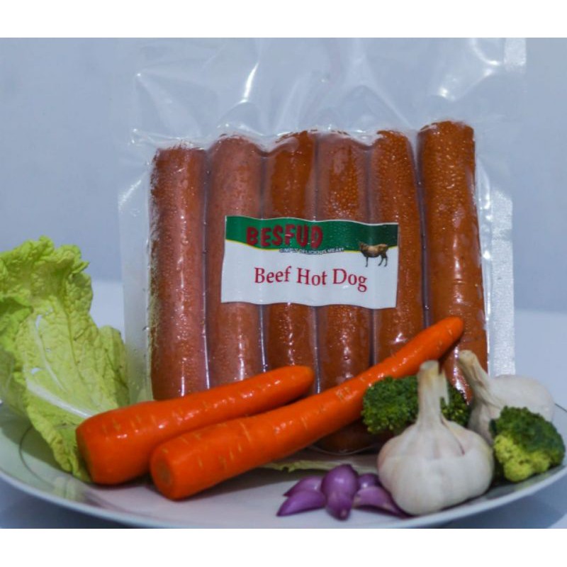 

BEEF HOTDOG PREMIUM KHAS/ASLI BALI 500GR. SOSIS DAGING SAPI ASAP