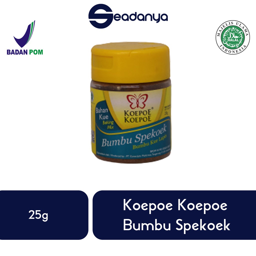 

Bumbu Spekoek Bumbu Kue Lapos 25g Koepoe Koepoe - Halal MUI & BPOM