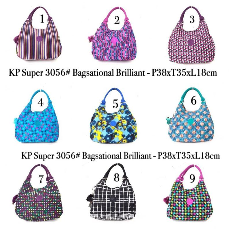 Tas wanita large kipling 3056 bagsational brilliant tote bag