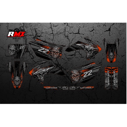 DECAL CRF 230 FULLBODY (003) DEKAL STIKER CRF 230 F 150F 230F 2015 2016 2017 2018 2019 2020 2021 202