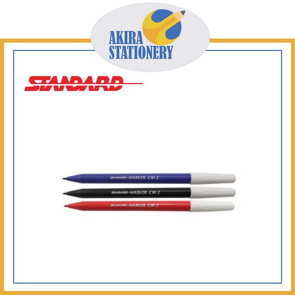

Spidol STANDARD Marker Kecil CM 2 / Spidol CM-2 / Hitam / Biru / Merah ( PCS )