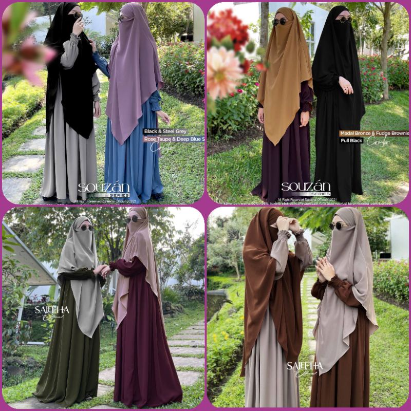 SOUZAN SERIES by Saleeha Official abaya & French khimar